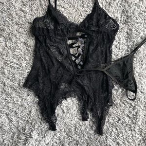 NEW black lace lingerie